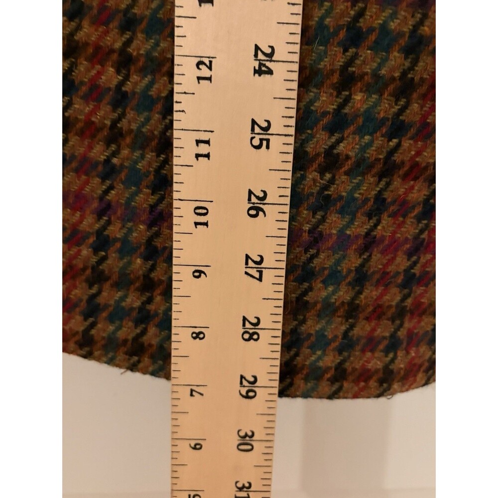 Vintage Giorgio Sant Angelo Blazer Womens 10 Brown Herringbone 100% Wool - Picture 9 of 10